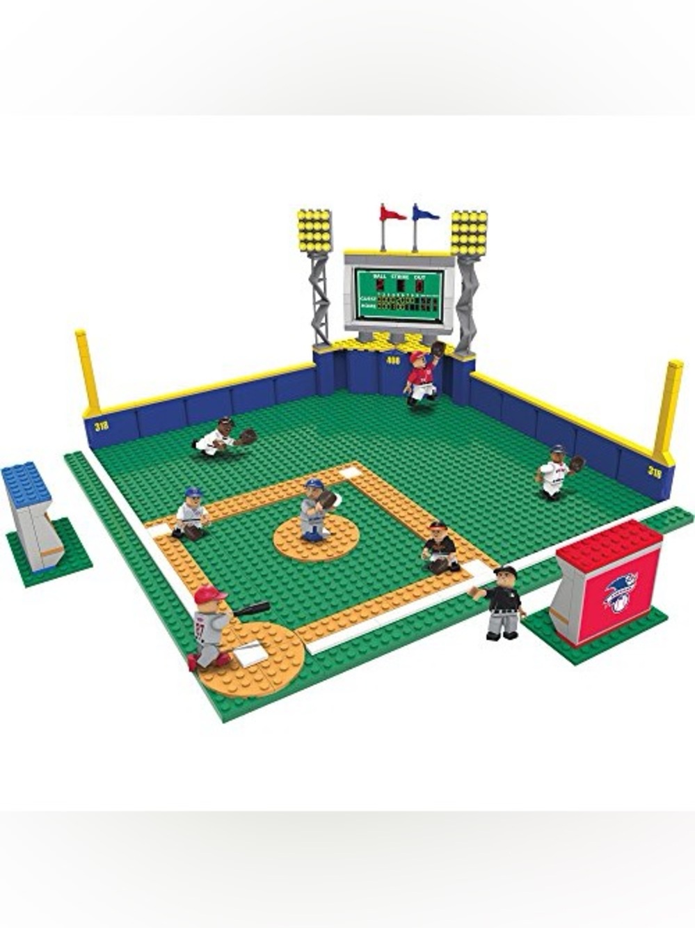 Oyo MLB Home Run Set - Lego-compatible Major League Baseball stadium set